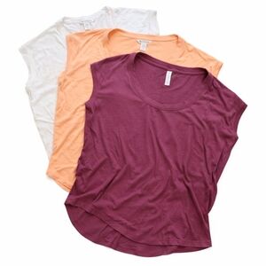 Athleta Sleeveless Scoop Neck Tank Tops Bundle S (Fits M) 3 Pack
